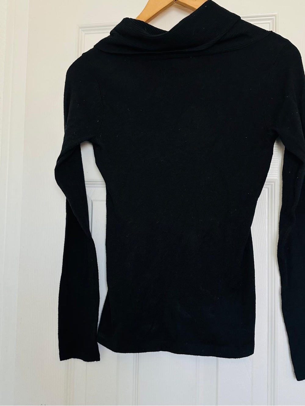 Guess Black Ribbed Cowl Neck Sweater - Picture 7 of 10